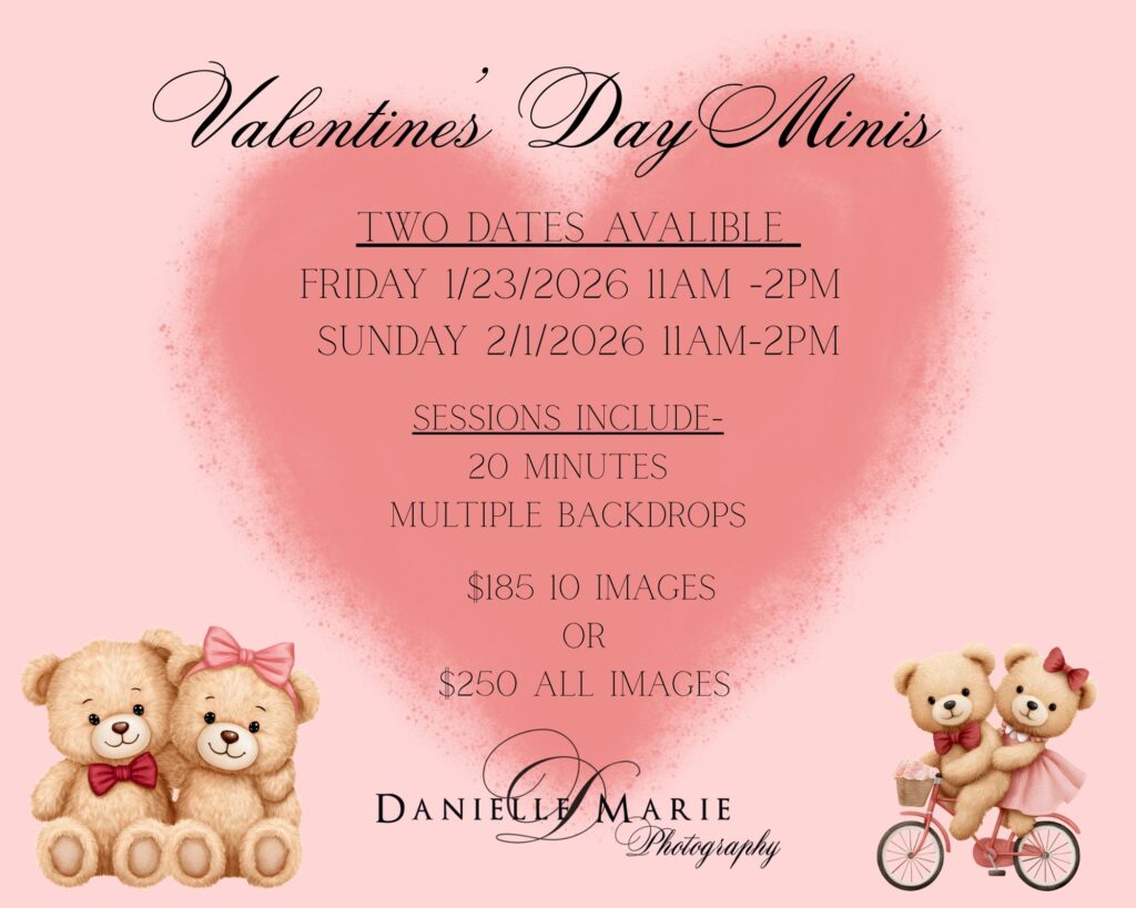 Pricing offers for Valentine's Day Mini sessions